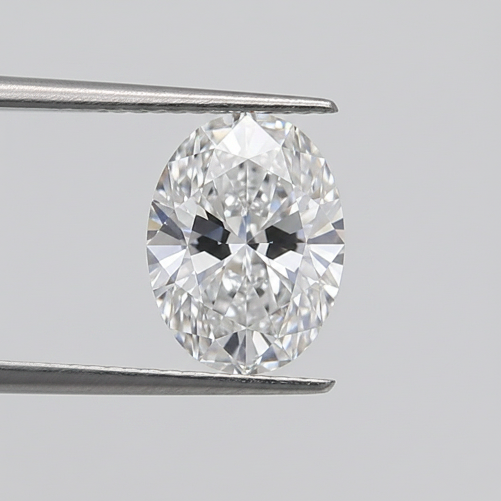 1,50 karaat ovaal geslepen laboratoriumdiamant, VS1/D