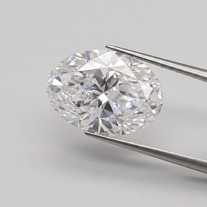 1,50 karaat ovaal geslepen laboratoriumdiamant, VS1/D