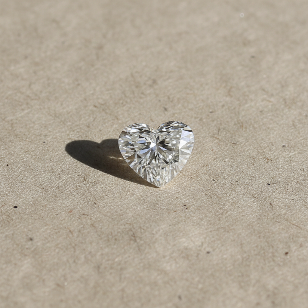 1.50 Carat Heart Cut Lab Grown Diamond VS1 E Color IGI Certified
