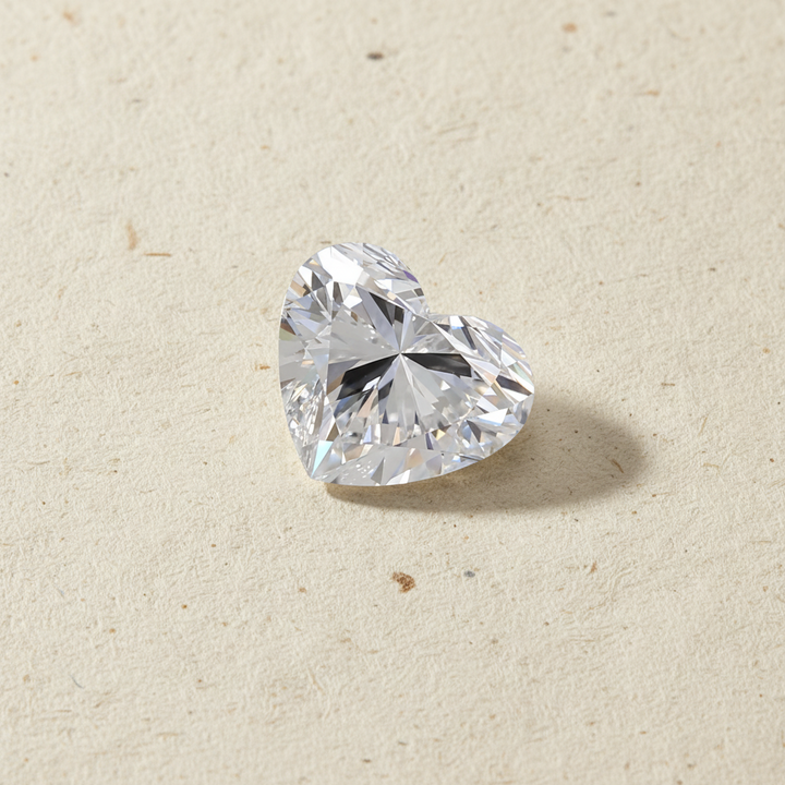 1.50 Carat Heart Cut Lab Grown Diamond VVS2 D Color IGI Certified

