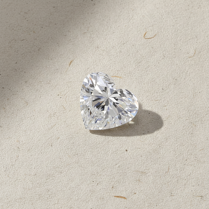 1.50 Carat Heart Cut Lab Grown Diamond VS1 E Color IGI Certified
