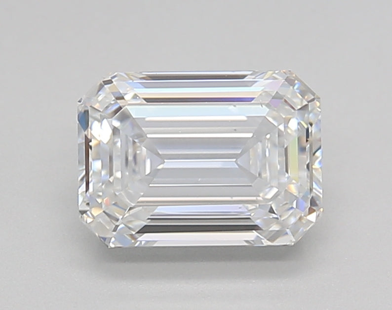 1.50 CT IGI Certified Lab Grown Emerald Cut Diamond - D Color, VS2 Clarity