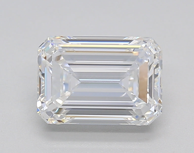 1.50 CT IGI Certified Lab Grown Emerald Cut Diamond - E Color, VVS2 Clarity