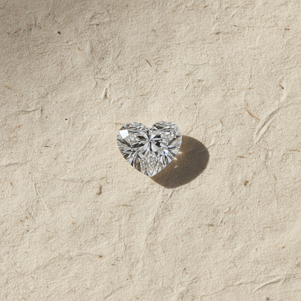 1.50 Carat Heart Cut Lab Grown Diamond VS1 E Color IGI Certified
