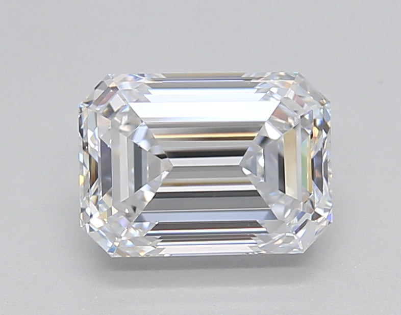 1.50 CT Lab-Grown Emerald Cut Diamond - IGI Certified, VS1 Clarity, D Color