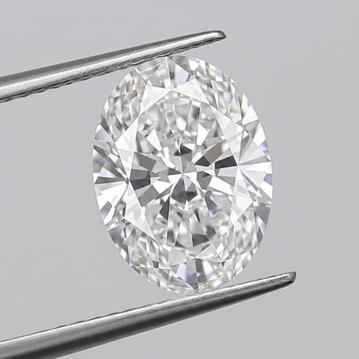 1,50 karaat ovaal geslepen laboratoriumdiamant, VS1/D