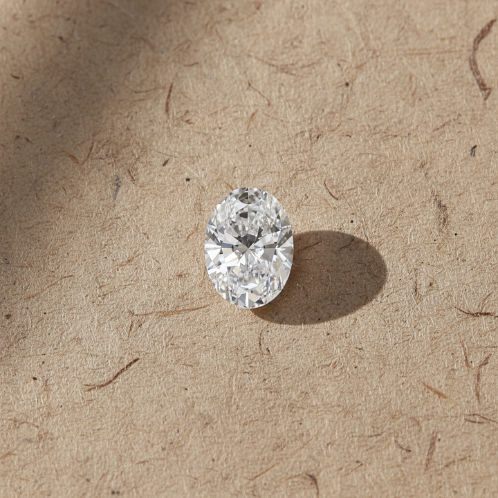 1,50 karaat ovaal geslepen laboratoriumdiamant, VS1/D