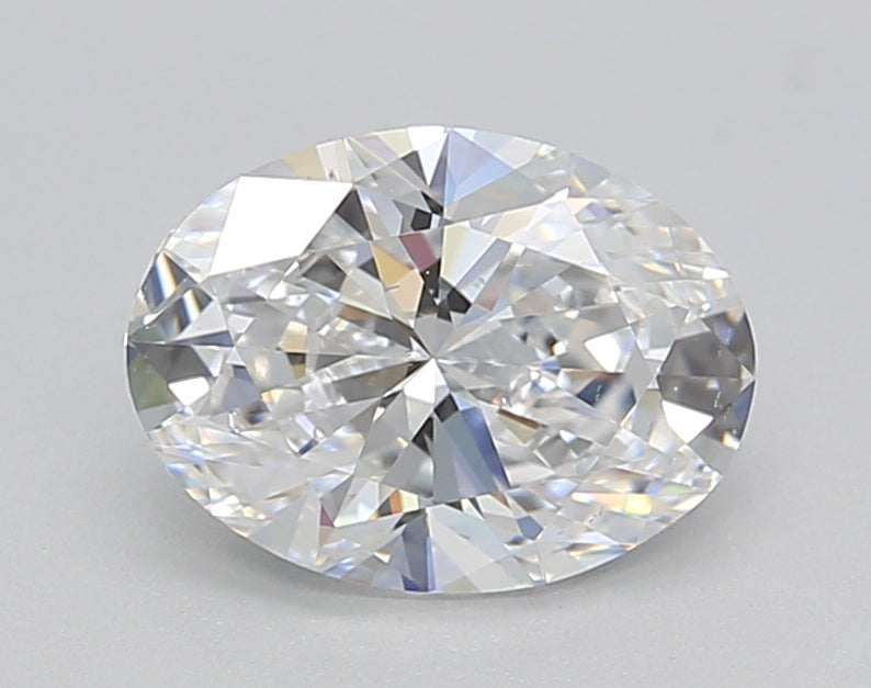 1.50 CT Oval Cut Lab-Grown Diamond, IGI Certified, D Color, VS2 Clarity