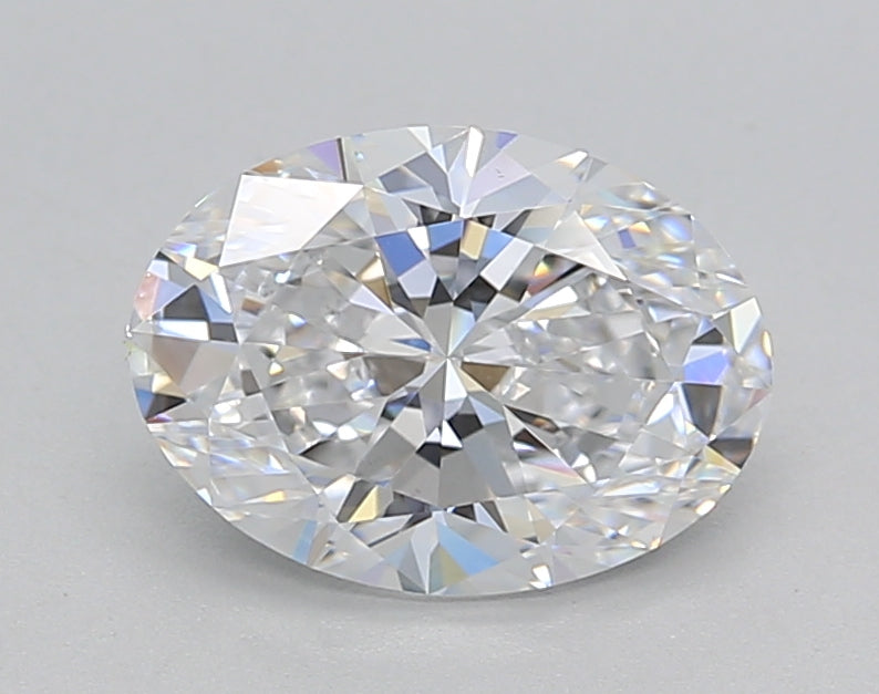 1.50 CT Oval Lab-Grown Diamond - IGI Certified, VS1 Clarity, D Color