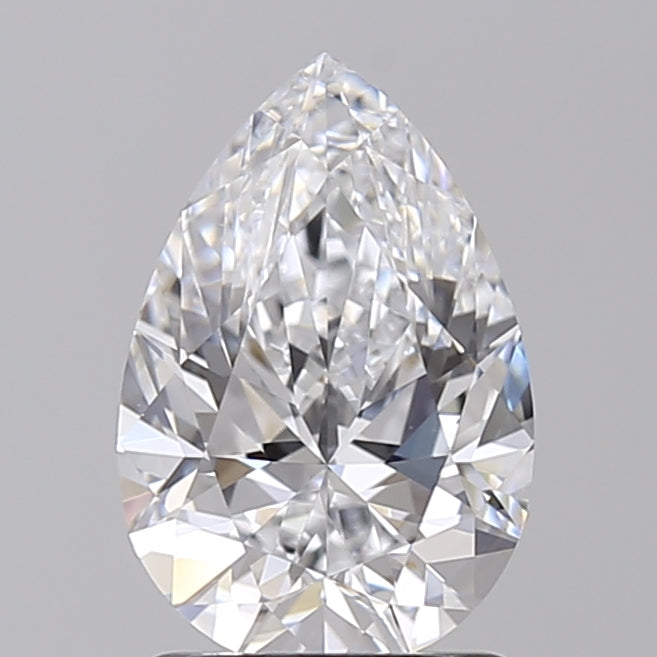 1.50 CT Pear Cut Lab-Grown Diamond, IGI Certified, D Color, VVS2 Clarity