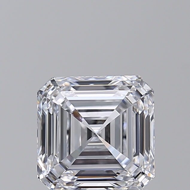 1.50 CT Square Emerald Cut Lab Grown Diamond, IGI Certified, D Color, IF Clarity