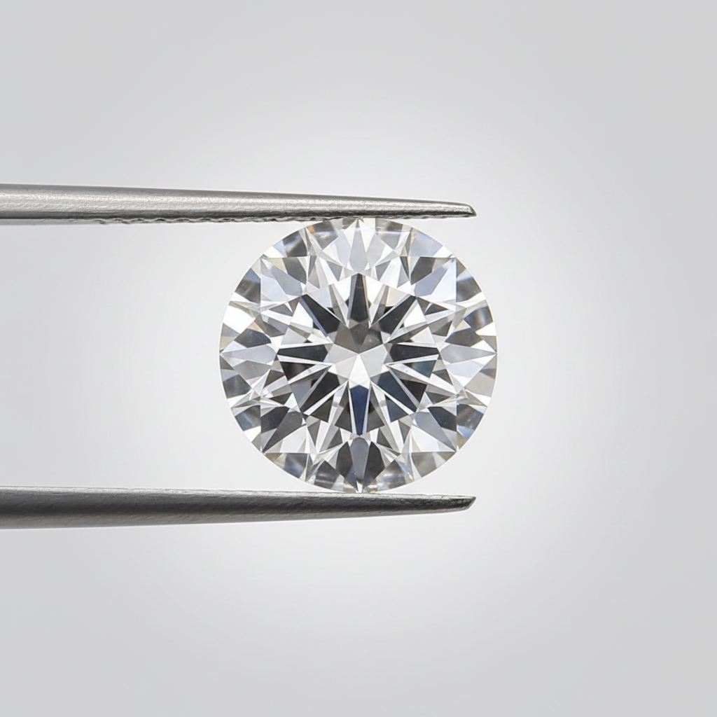 1,50 CT ronde geslepen laboratoriumdiamant, VS1/D