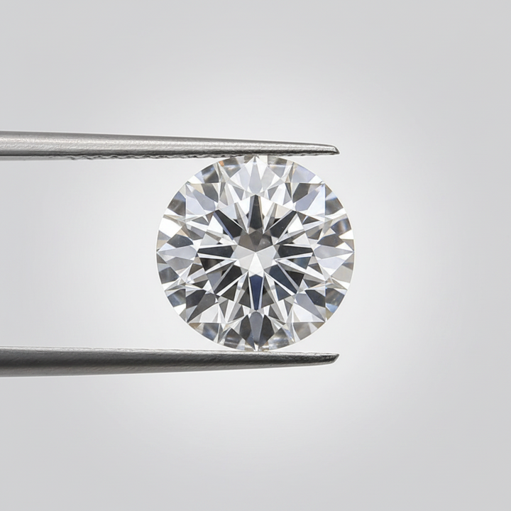 1,50 CT ronde geslepen laboratoriumdiamant, VS1/D