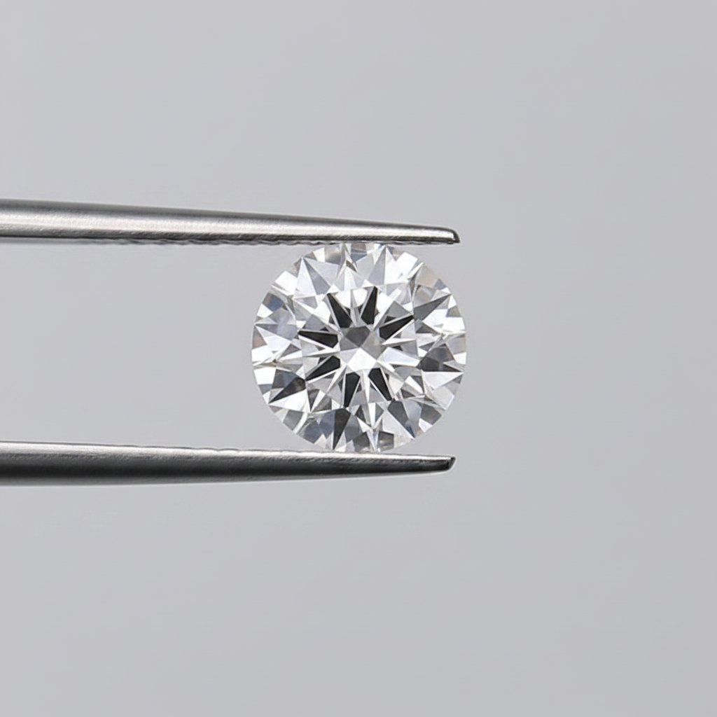 1,50 CT ronde geslepen laboratoriumdiamant, VS1/E