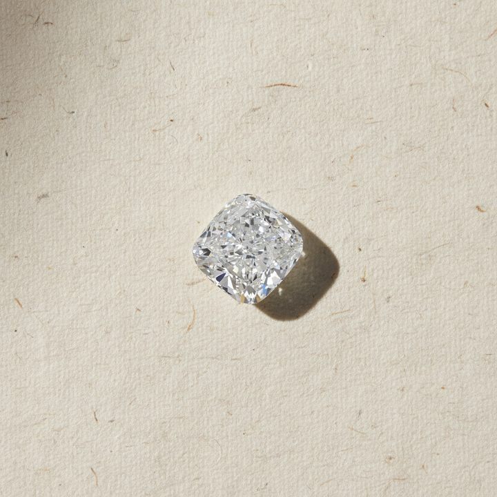 1.50 Carat Cushion Cut Lab Grown Diamond, VS2/D