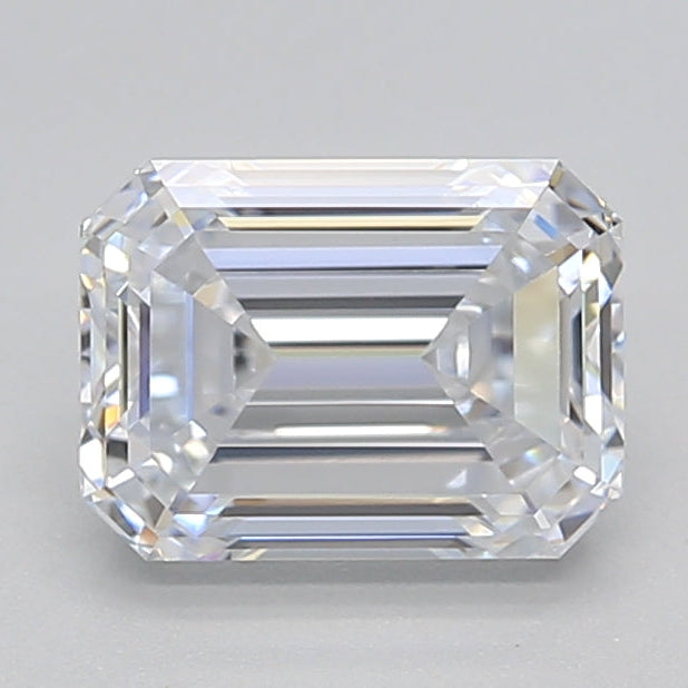 1.50 Carat Emerald Cut Lab Grown Diamond VVS2 E