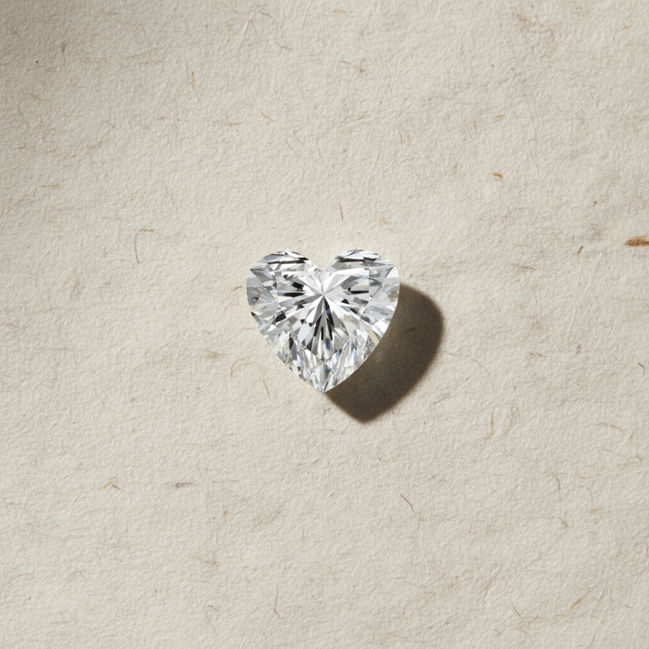 1.50 Carat Heart Cut Lab Grown Diamond VVS2 F Color IGI Certified
