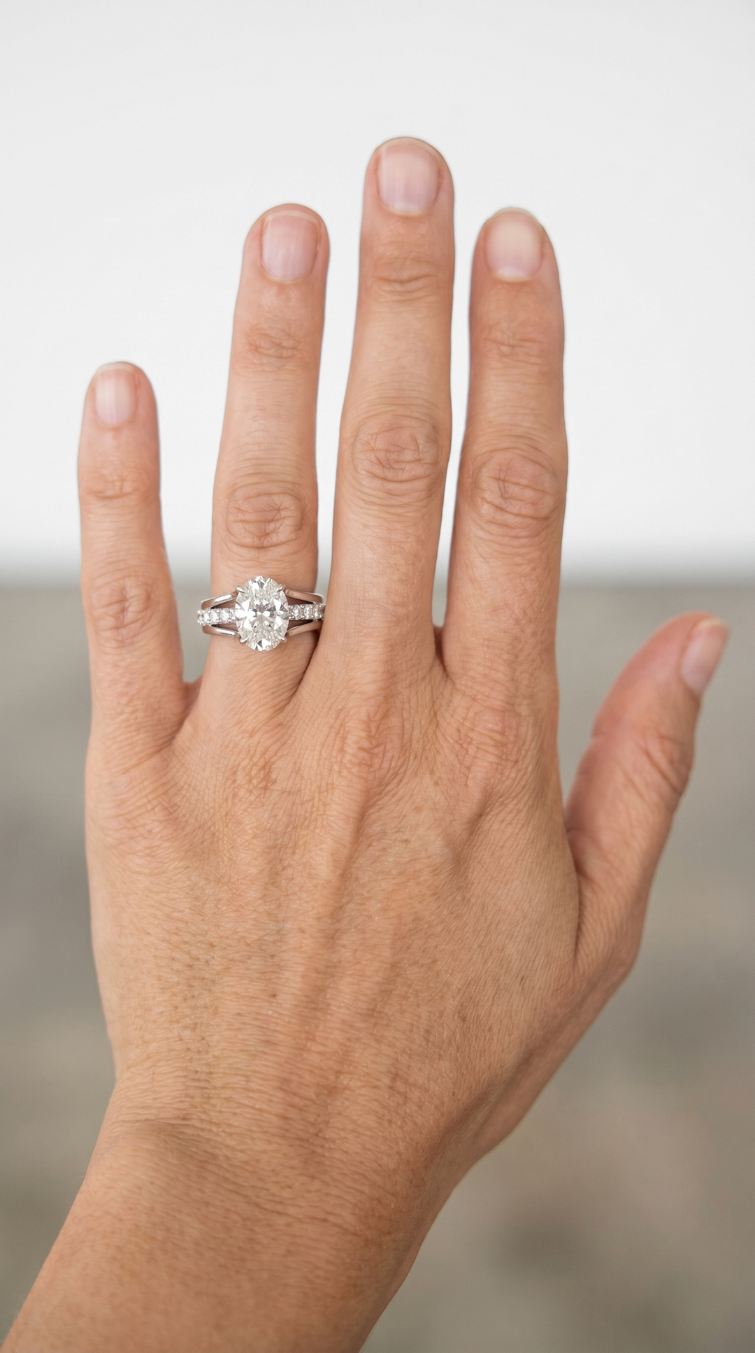1.50 Carat Oval Cut Lab Grown Diamond Halo Ring