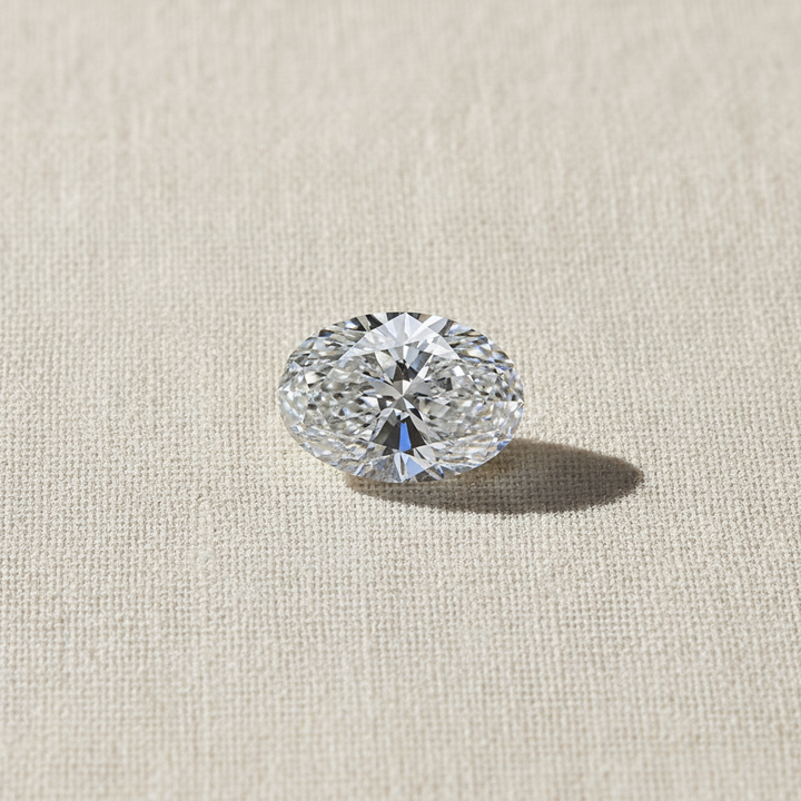 1.50 Carat Oval Cut Lab Grown Diamond, VS2/F