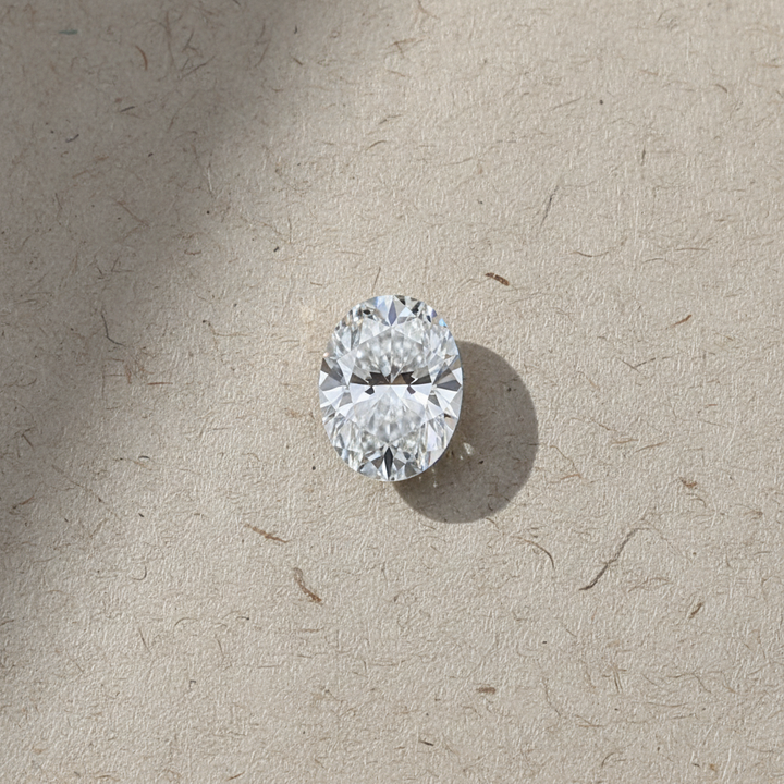 1.50 Carat Oval Cut Lab Grown Diamond, VVS2/F