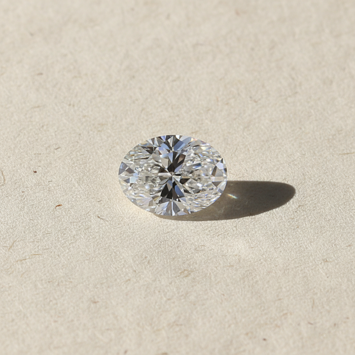 1.50 Carat Oval Cut Lab Grown Diamond, VVS2/G