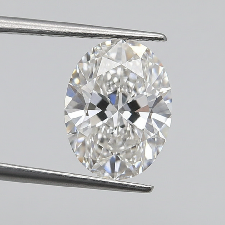 1.50 Carat Oval Cut Lab Grown Diamond, VVS2/G