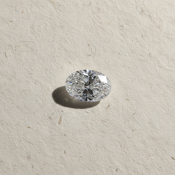 1.50 Carat Oval Lab Grown Diamond, SI1/D