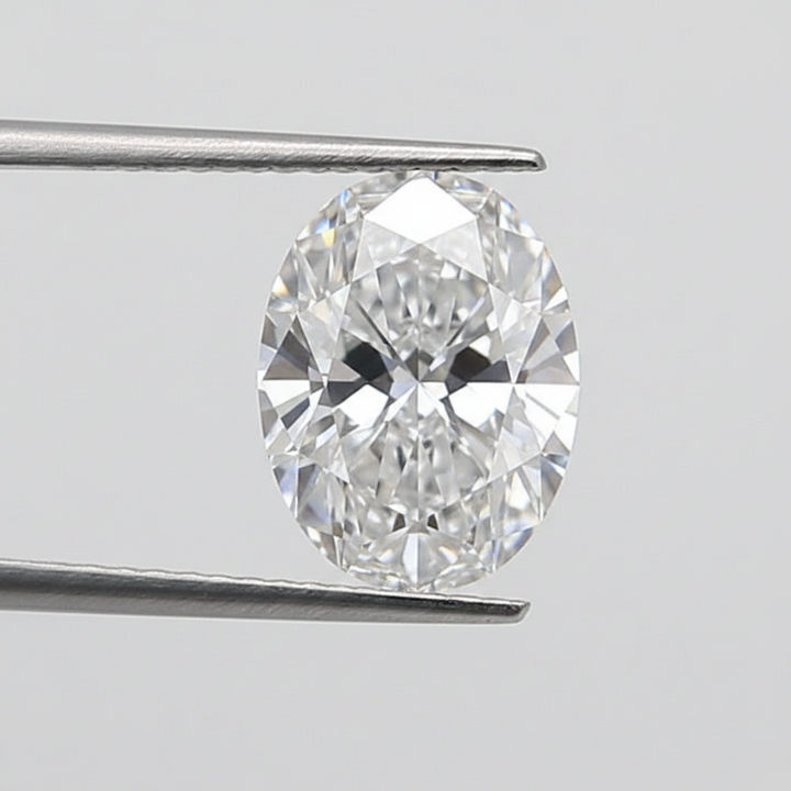 1.50 Carat Oval Lab Grown Diamond, SI1/D