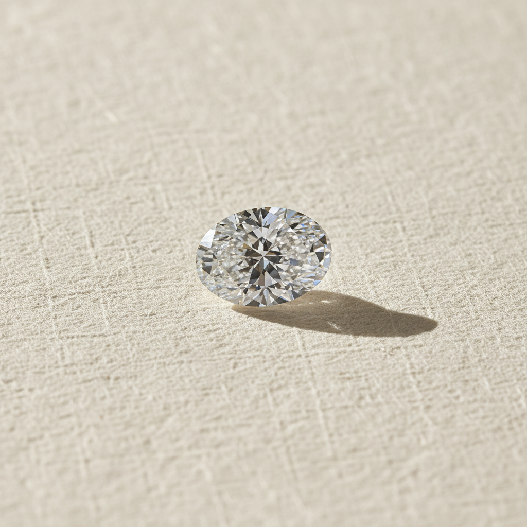 1.50 Carat Oval Lab Grown Diamond, VS1 /D