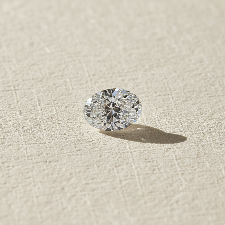 1.50 Carat Oval Lab Grown Diamond, VS1 /D