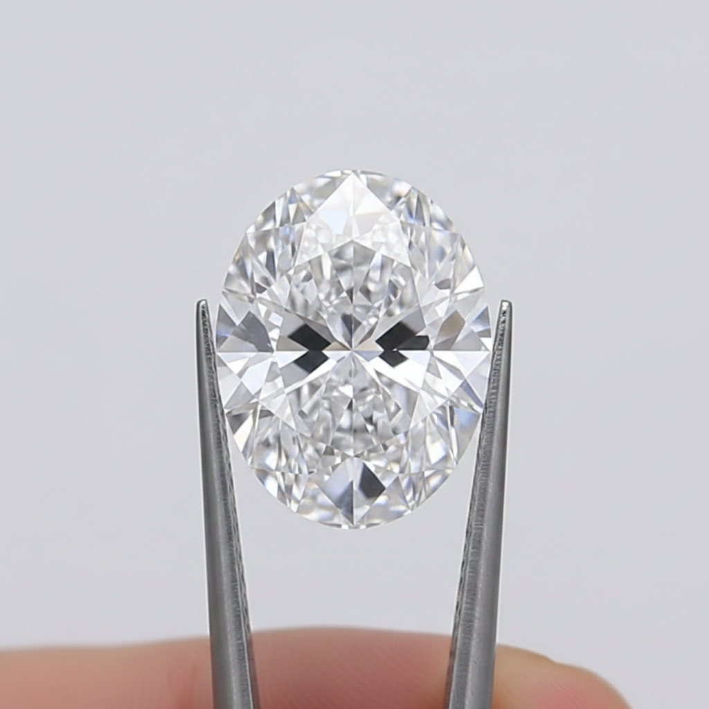 1.50 Carat Oval Lab Grown Diamond, VS1/D