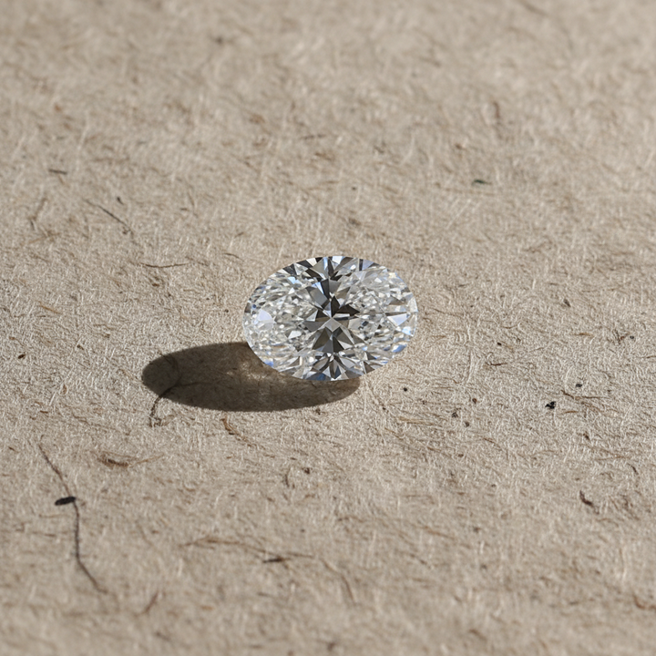 1.50 Carat Oval Lab Grown Diamond, VS1/D