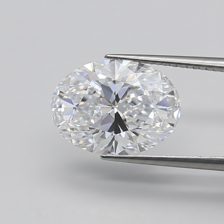 1.50 Carat Oval Lab Grown Diamond, VS2/D