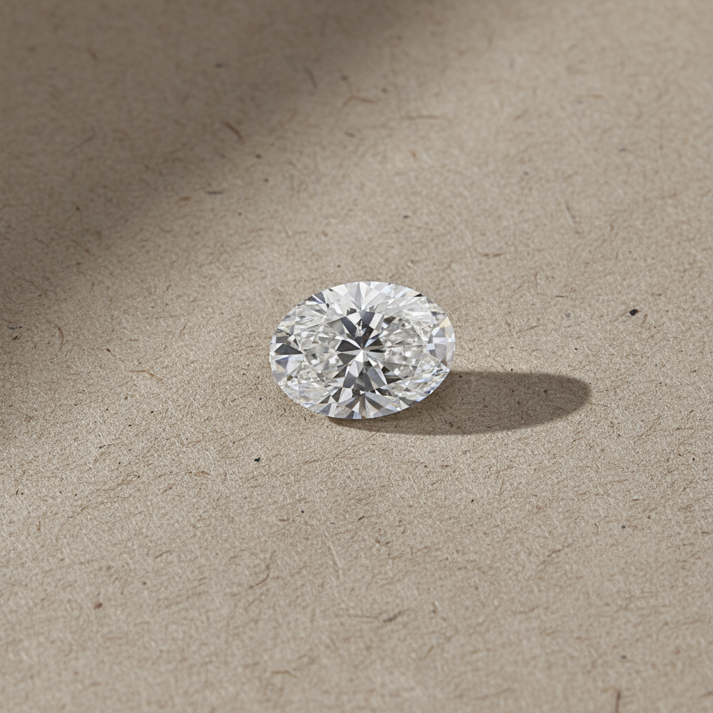 1.50 Carat Oval Lab Grown Diamond, VVS1/D