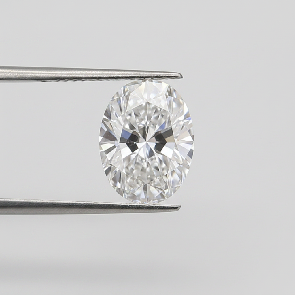 1.50 Carat Oval Lab Grown Diamond, VVS1/D