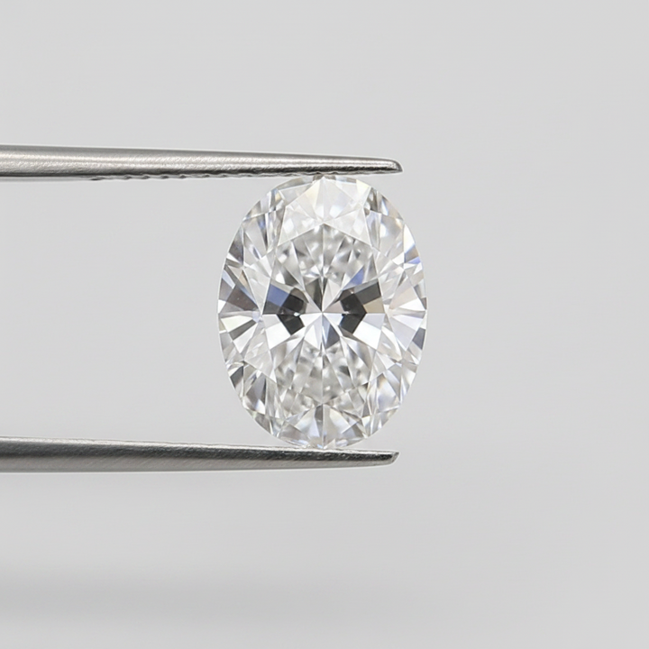 1.50 Carat Oval Lab Grown Diamond, VVS1/D