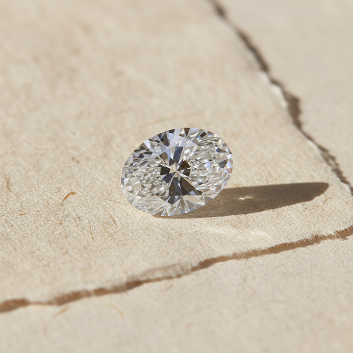 1.50 Carat Oval Lab Grown Diamond, VVS1/D