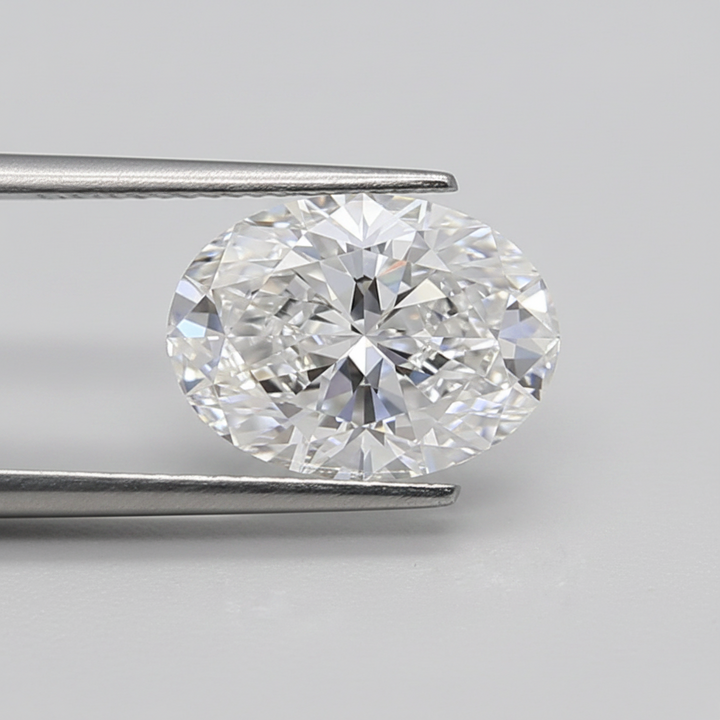 1,50 karaat ovale lab-grown diamant, VVS2/D
