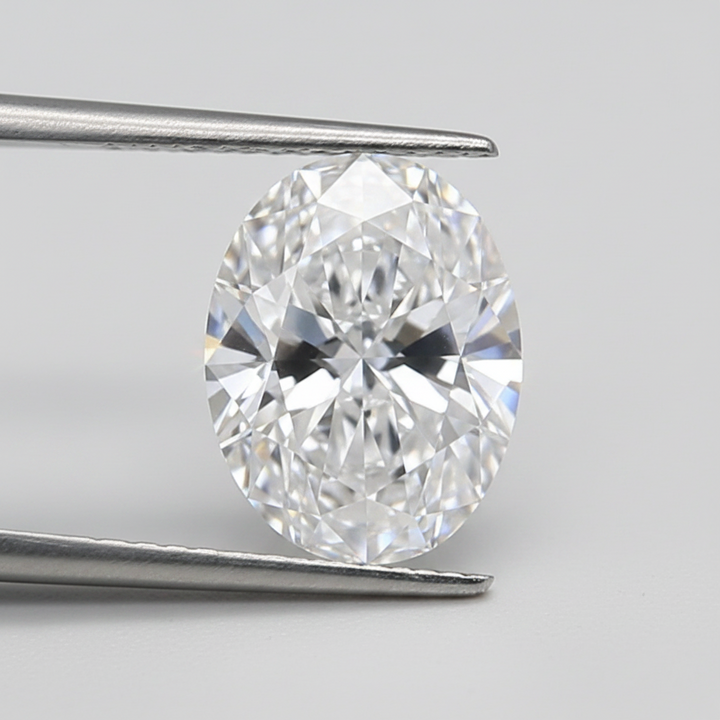 1.50 Carat Oval Lab Grown Diamond, VVS2/D