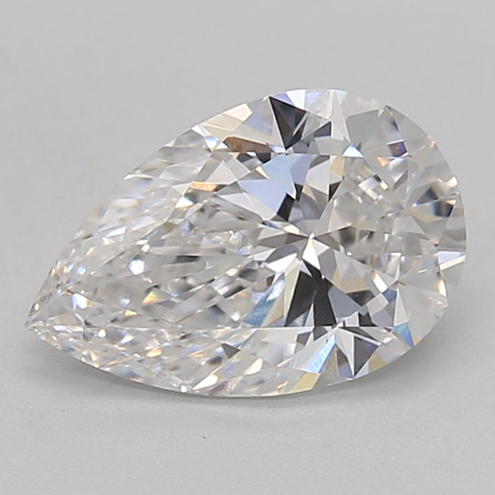 1,50 ct. Diamant cultivé en laboratoire taille poire - Certifié GIA, E VS1