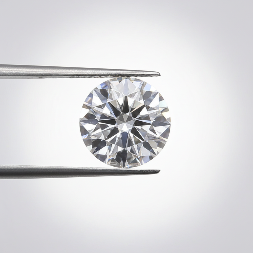 1,50 karaat ronde geslepen laboratoriumdiamant, VS1/E