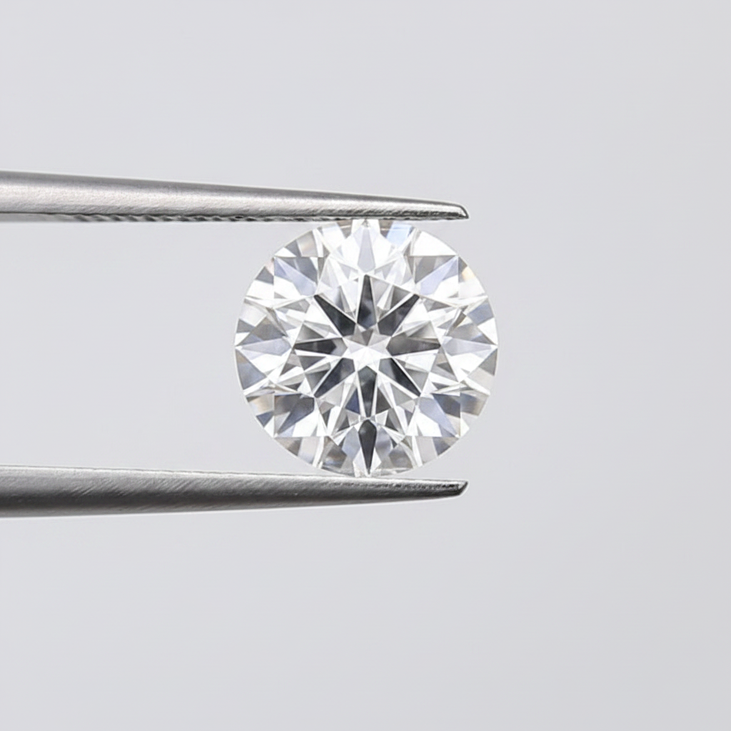 1,50 karaat ronde geslepen laboratoriumdiamant, VS1/E