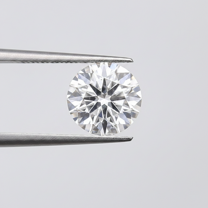 1,50 karaat ronde geslepen laboratoriumdiamant, VS1/E