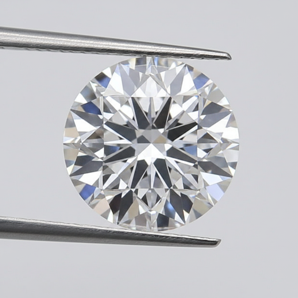 1,50 karaat ronde laboratorium-gegroeide diamant, IF/D