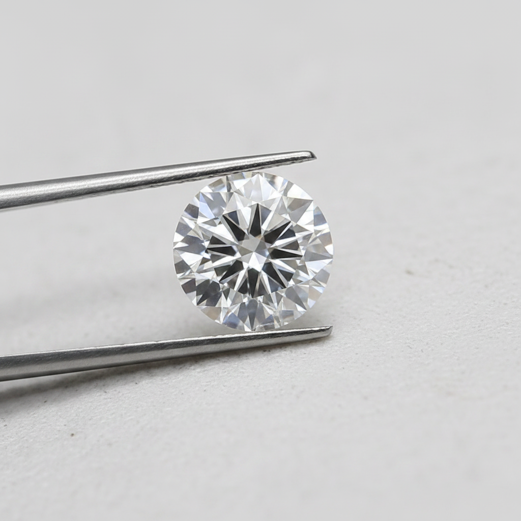 1,50 karaat ronde laboratorium-gegroeide diamant, IF/D