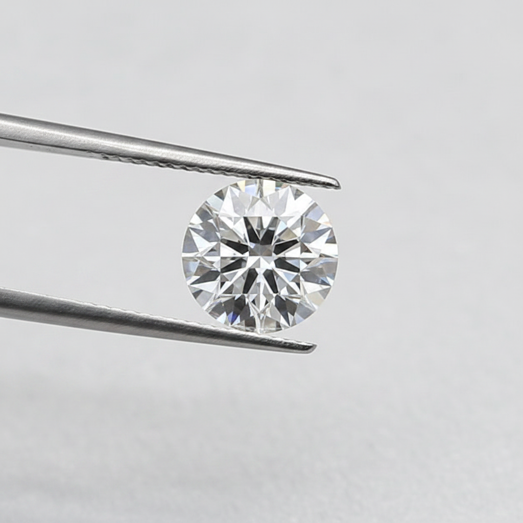 1,50 karaat ronde lab-gegroeide diamant, VS1/D
