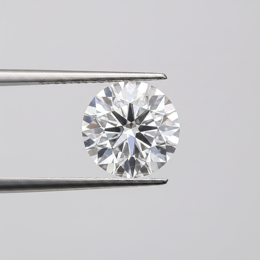 1,50 karaat ronde lab-gegroeide diamant, VS1/D