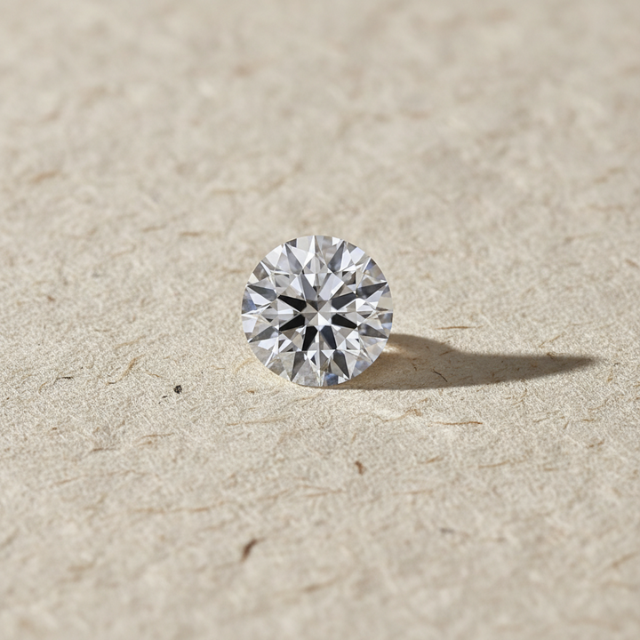 1,50 karaat ronde lab-gegroeide diamant, VS1/D