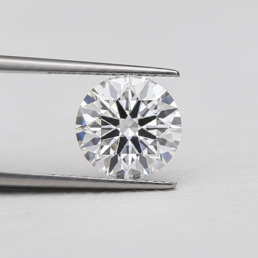 1,50 karaat ronde lab-gegroeide diamant, VS1/D