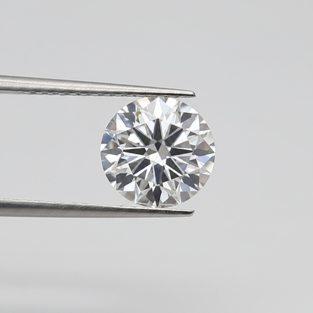 1,50 karaat ronde lab-gegroeide diamant, VS1/D